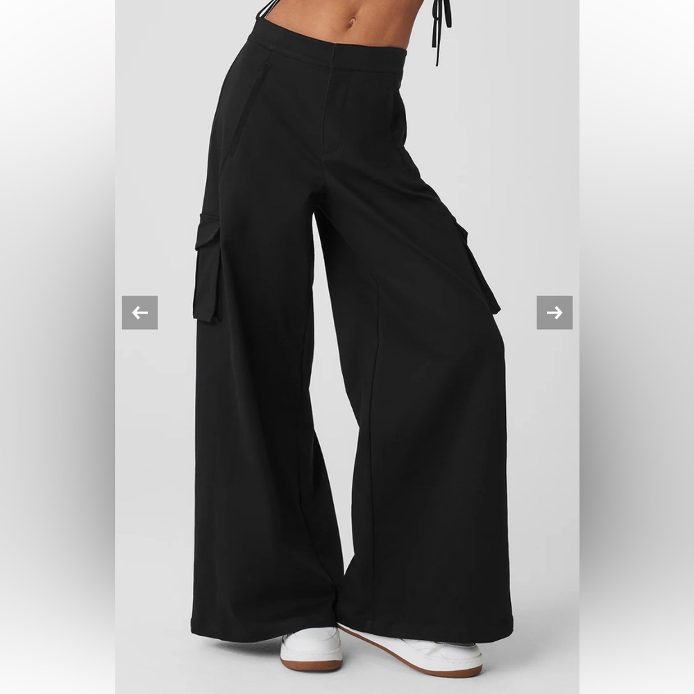 ALO Yoga Black Wide Leg Pants